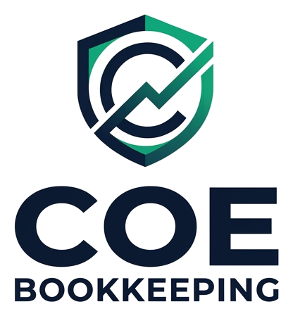 Coe Bookkeeping shield logo